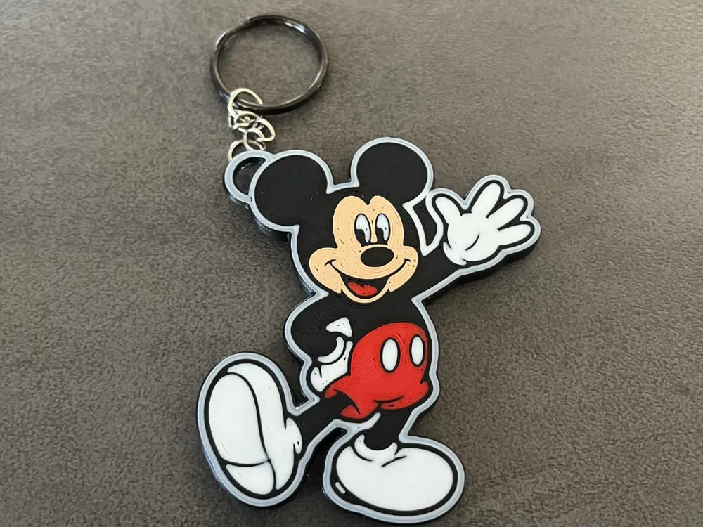 Llavero: Mickey Mouse Keychain. Referencia del modelo original.