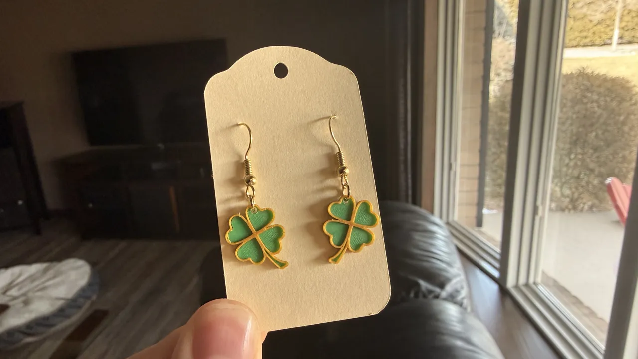 Lucky Clover Earrings view 2