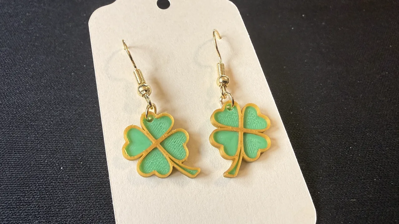 Lucky Clover Earrings view 3