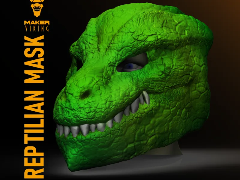 Reptilian Mask for Halloween