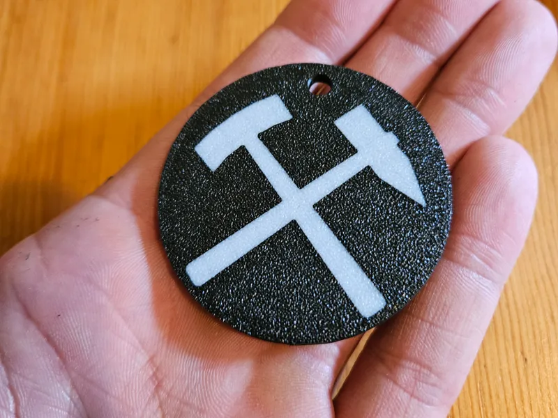 Hammer uns Schlägel, Anhänger, Schlägel und Eisen