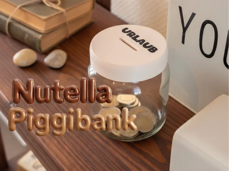 Nutellaglas Spardosendeckel - Personalisierbar