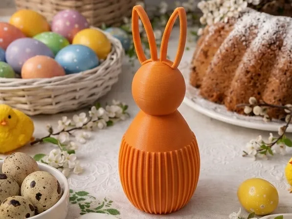 Minimalist Easter Bunny | 3D Print Decor Rabbit