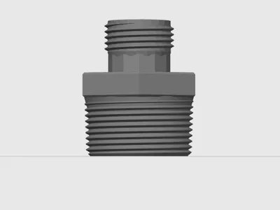 1-1/4" NPT (Male) to 3/4" GHT Garden Hose Adapter