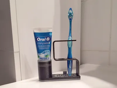 Toothbrush and toothpaste holder 
