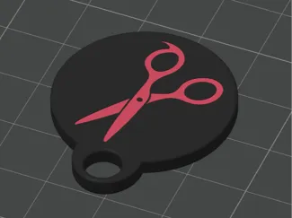 Barber NFC Tag Keychain