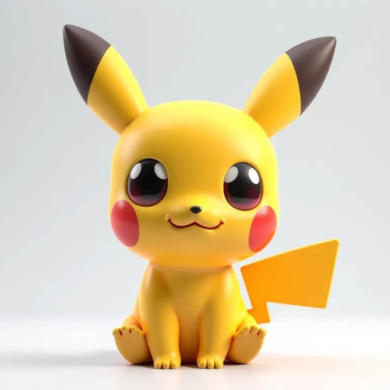 Miniatura 3 do modelo 3D 皮卡丘