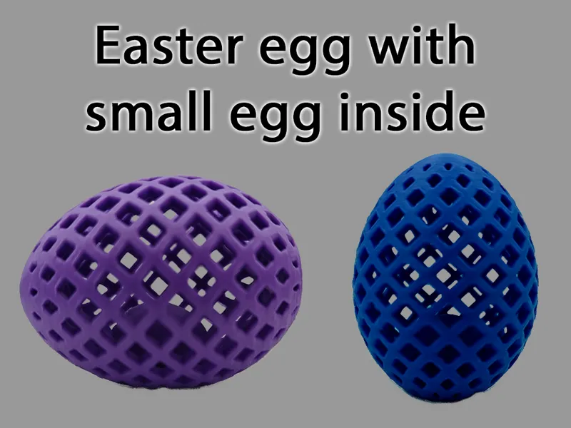 egg with print-in-place egg inside