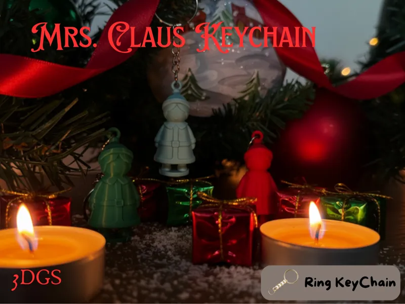 Mrs. Claus - Christmas KeyChain