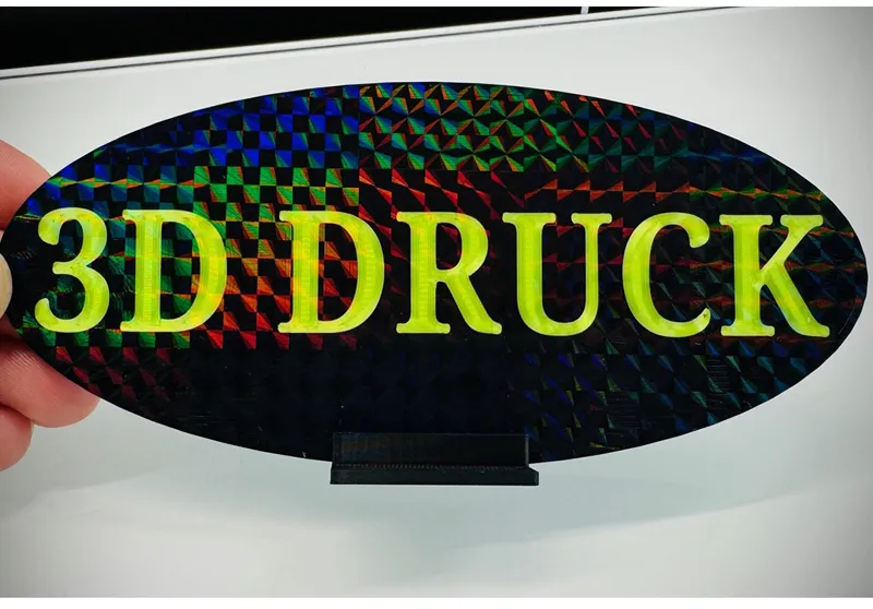 Sign 3D PRINT- 3D Druck Schild + Base