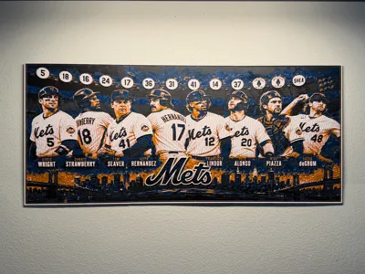 NY Mets Multi Panel HueForge Poster