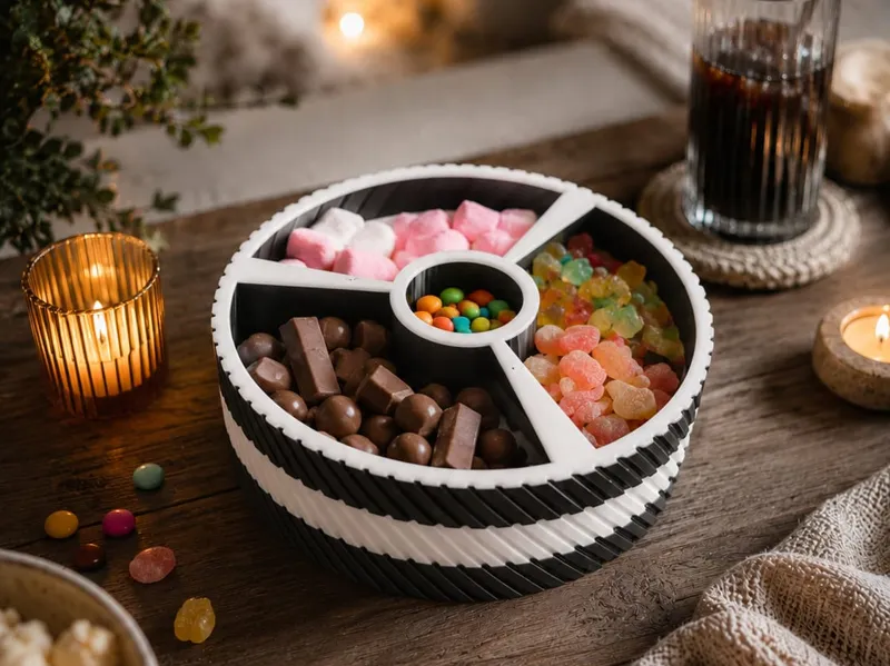 Spiral Snack-Platter / Elegante Snack-Schale