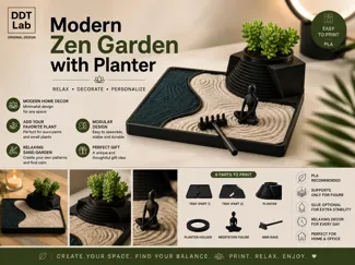 Minimal Zen Garden Planter