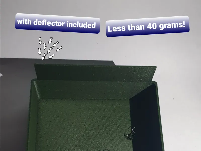 Poop catcher-no AMS-no supports-Less than 40 grams