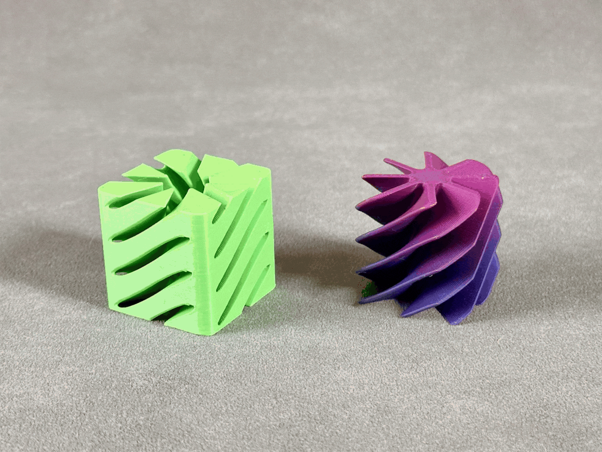 Twisty Vortex Cube – Spiral Core Illusion