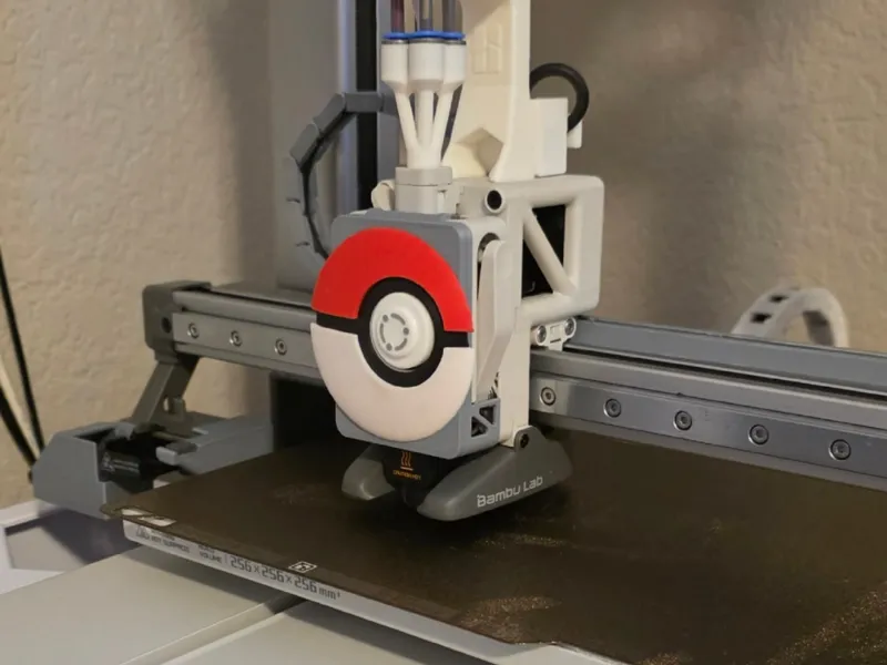 A1/ A1 mini Pokeball Extruder Cover Magnetic