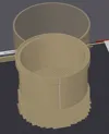 Mesh bottom - 0.2mm layer, 2 walls, 15% infill 