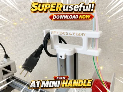 A1 mini Handle with Cable & 4-Tube Support_吉田工房