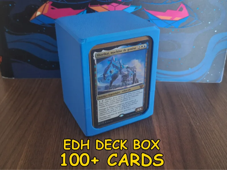 MTG COMMANDER DECK BOX 100+ TOP LOADER EDH - Free 3D Print Model ...