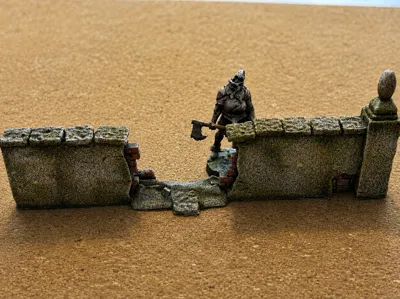 Modular Cemetery Walls for Tabletop RPGs