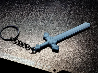 My World the Movie iron sword keychain (only 5 grams)