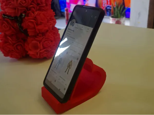 Support téléphone en forme de cœur