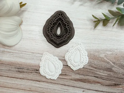 Cortador para modelado: Ornate Teardrop Polymer Clay Cutter — referencia de MakerWorld