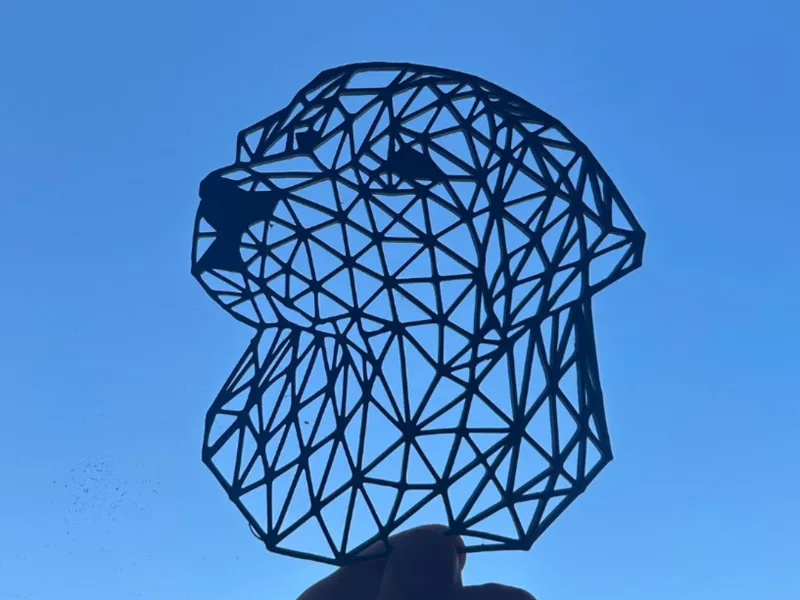 Dog sculpture