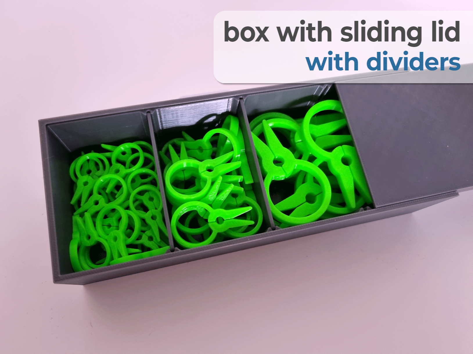 Sortiment Box mit Trennwand