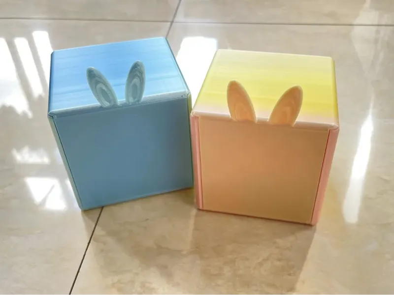 兔子盒子，竖拉式盒子，储物盒，收纳盒，可爱储物盒