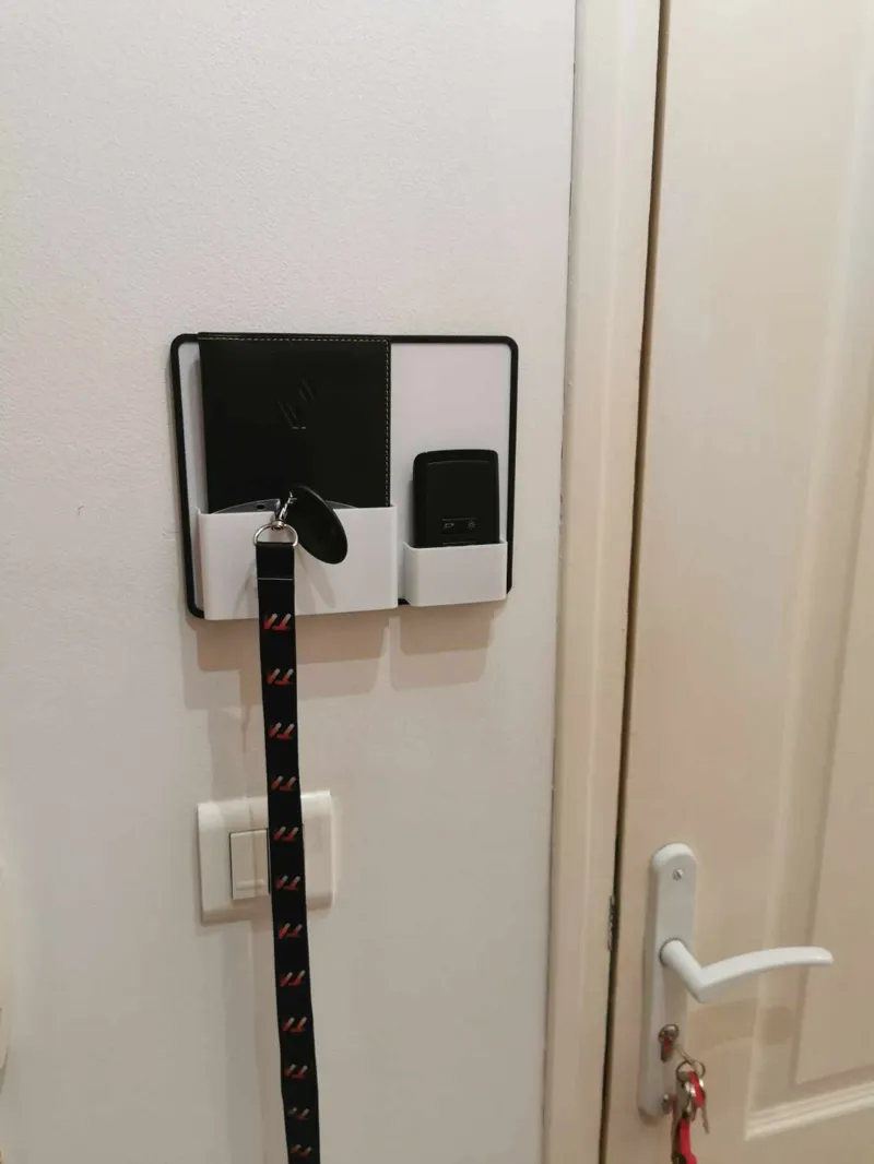 Car license and key holder