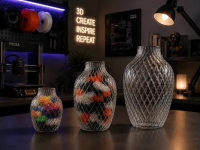 Transparent Diamond Vase