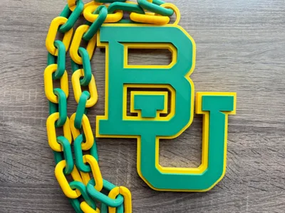 Baylor Bears Logo Necklace Hype Chain