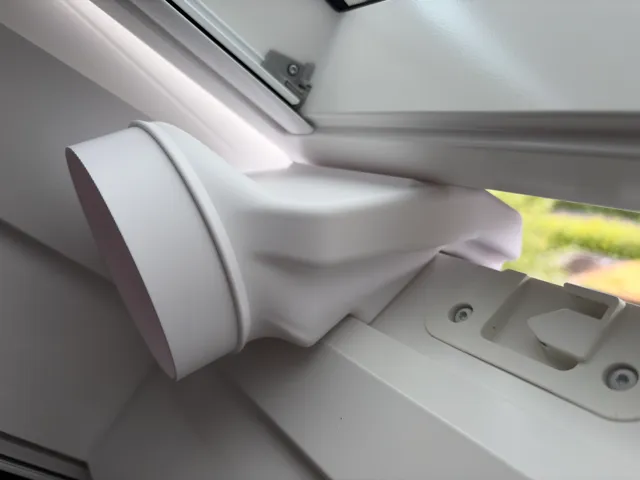 Velux დახრილი ფანჯრის გამონაბოლქვი ადაპტერი