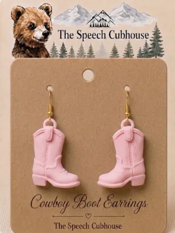 Pendientes: Cowboy Boot Earrings — vista de referencia 2