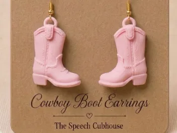 Pendientes: Cowboy Boot Earrings. Referencia del modelo original.