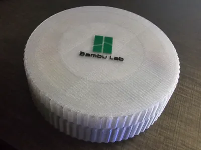 Bambu Lab Filament Swatch Spinner with Lid