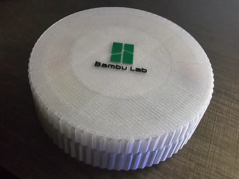 Bambu Lab Filament Swatch Spinner with Lid