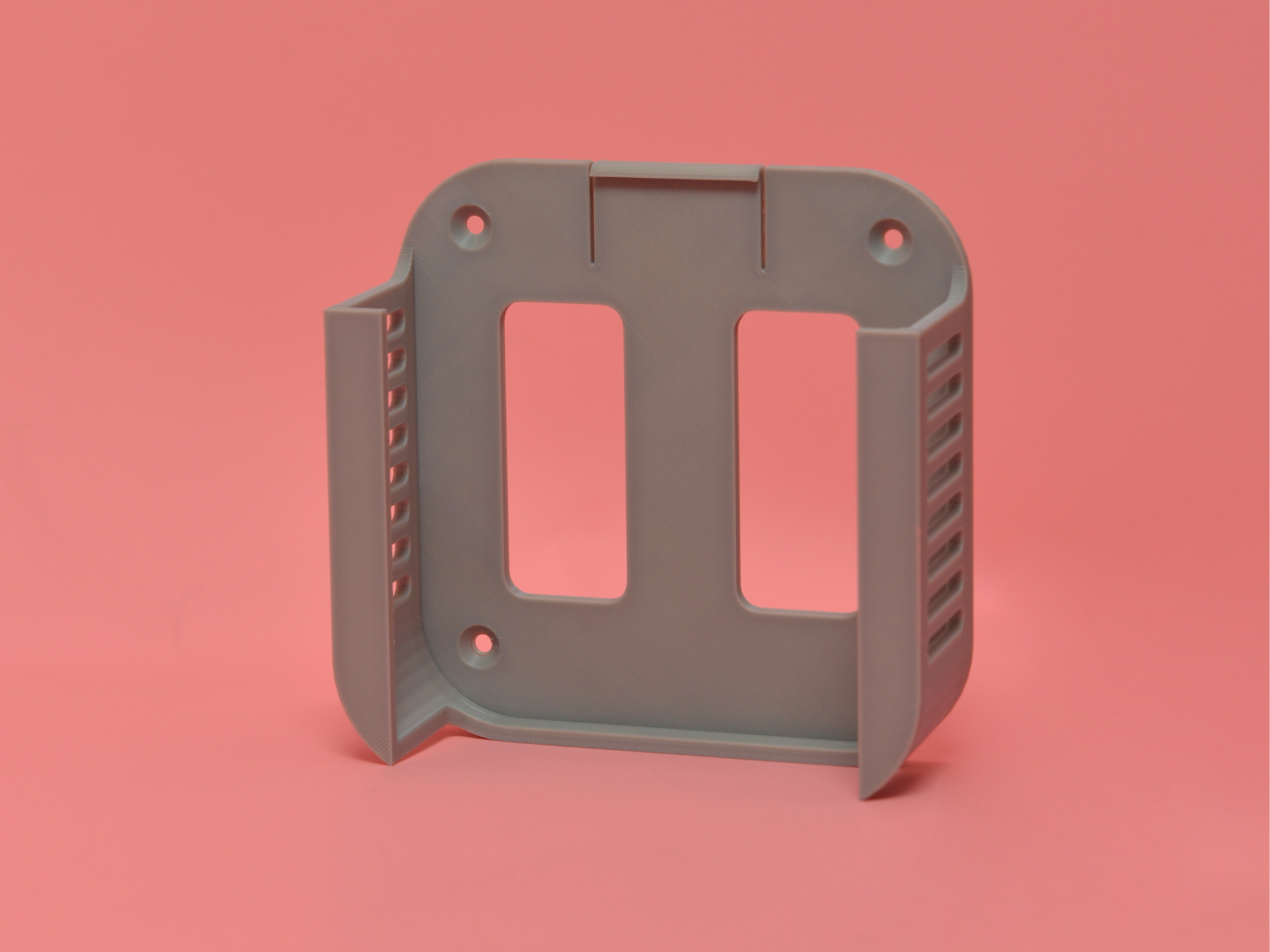 Miniatura 1 do modelo 3D MAC MINI M4壁挂支架 显示器桌下挂架