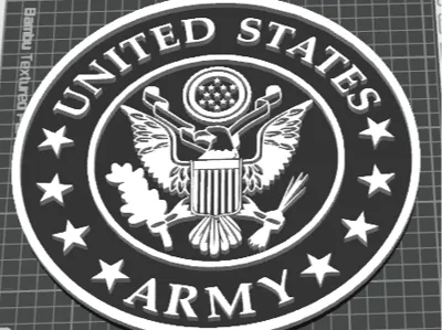 Black and White Army Logo