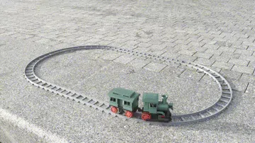 Modelo para impresión 3D: 电动森林小火车(自定义铁轨) — vista de referencia 3