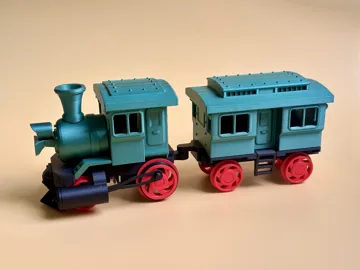 Modelo para impresión 3D: 电动森林小火车(自定义铁轨) — vista de referencia 4