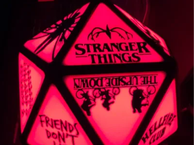Stranger Things Dice Lamp ( Can be customized )
