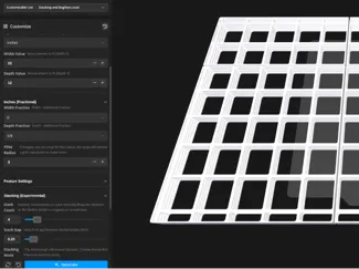 No Math Gridfinity Baseplate Generator w/ Stacking