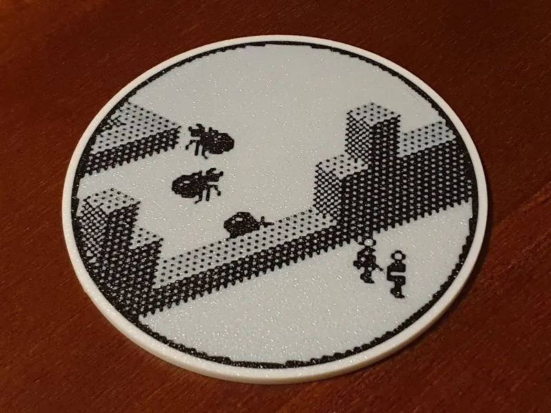 Retro ZX Spectrum "Ant Attack" Coaster