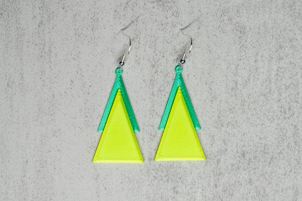 Christmas Tree Earrings view 2