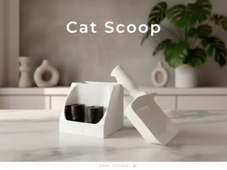 Cat Litter Scoop & Holder Set