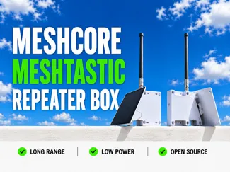 Meshcore / Meshtastic Solar Repeater / Node 175m