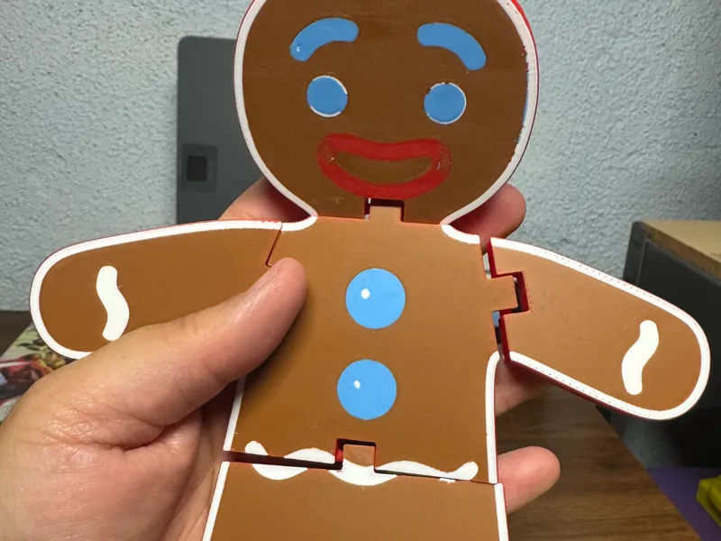 GINGERBREAD MAN ARTICULATED CHRISTMAS TREE DECOR