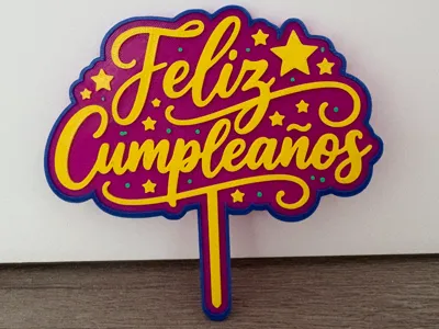 Birthday cake topper